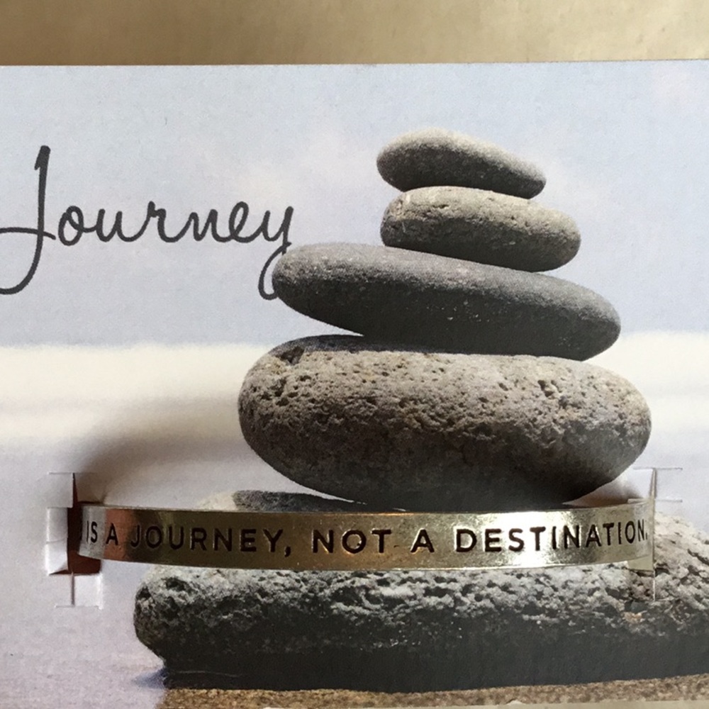 Quotable cuff bracelet.